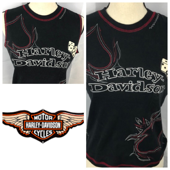 Harley-Davidson Tops - VTG Harley Davidson Motorcycle Tank Top Shirt Med